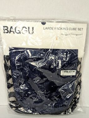 Baggu Large Packing Cube Set in Night Sky, New With Tags